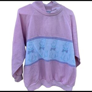Vintage Center Aisle Plus Kitten Pink Sweatshirt Cats